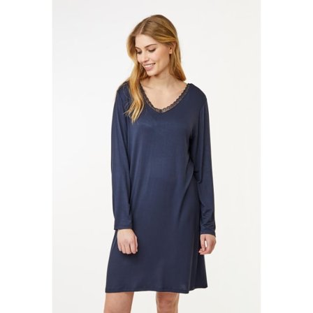 CCDK COPENHAGEN Jacqueline L/s Dress Dark Navy Sovkläder Dam Blå XS
