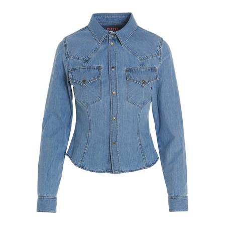 Diesel Shirt Blå, Dame Skjorter