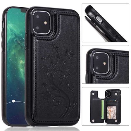 iPhone 11 Shockproof Case Kortholder 3-POCKET Flippr V2