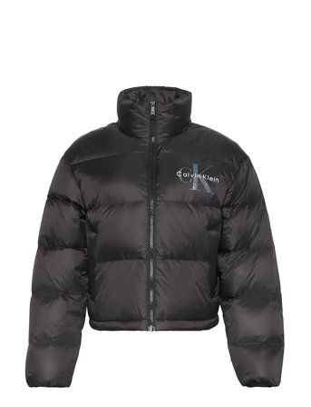 Graphic Logo Puffer Jacket Black Calvin Klein Jeans
