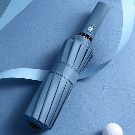 Automatisk paraply 12 ribber paraply BLÅ