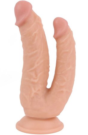 Kjøp Kiotos Double COX Flesh 19 cm - Dobbeldildo | God pris