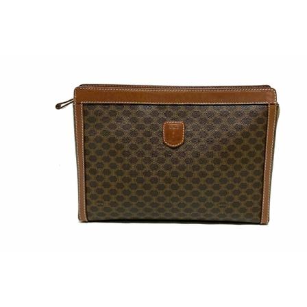 Celine Vintage Clutches Brun, Dame Vintage Tasker, Størrelse: ONE Size