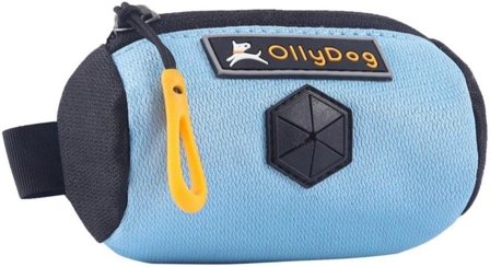 OllyDog Scoop Pick Up Bag pidike koirankakkapusseille, musta/sininen