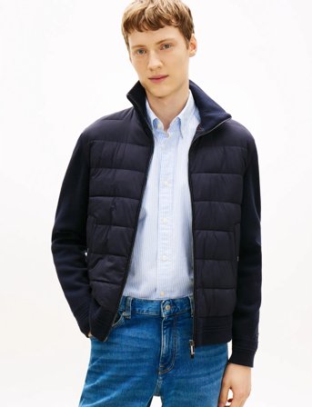 Tommy Hilfiger Dc Mixed Media Jacket - Navy - XL