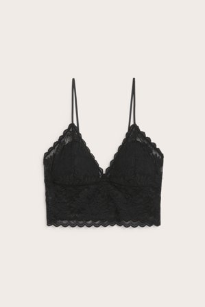 Kappahl | Top stanik z koronki | Czarne