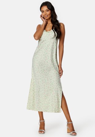 ONLY Jane Singlet Midi Dress Pear Sorbet AOP:Ida Klær