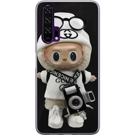 Kompatibelt Mobilskal till Honor Honor 20 Pro Stilren designerfigur med kamera och streetwear, lekfull samlarfigur i trendig urban estetik och minima