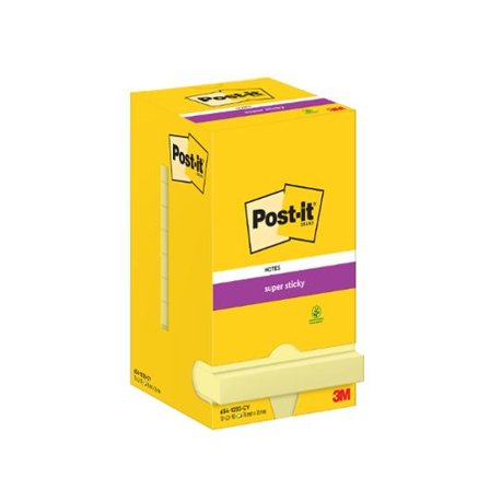 POST-IT Notes SuperSticky 76x76mm gul - Lyreco - Kontorsmaterial - Notes och Post-It - Notes - Extra sticky