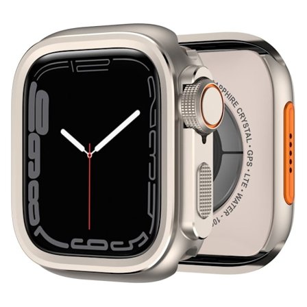 Suojakotelo Apple Watch SE (2023) / SE (2022) / SE / 6 / 5 / 4 44mm Alloy Watch Frame - Titaani