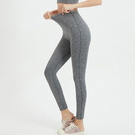 Dam Midjetränare Svett Bastu Byxor Body Shaper Leggings Slimming Byxor Butt Lifter Sexiga Shapewear Magkontroll Trosor, 9 Points Grå