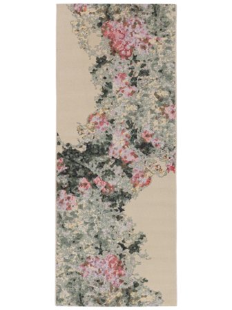 Villea Indoor/Outdoor Rug Washable 100X250 Small Pink Floral Runner