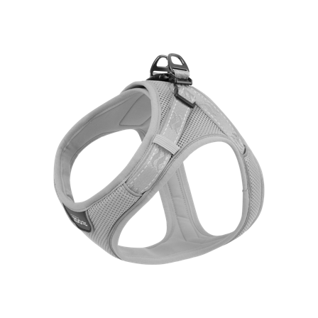 Selected by ZOO - Sele Rufus Soft justerbar XS Nakke 15 mm x 28-36 cm Bryst 15 mm x 38-46 cm Grå - Hund - Halsbånd - ZOO.no