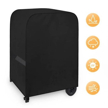 Grilltrekk, 76 x 66 x 110 cm, 420D Oxford-stoff Vanntett utendørs grilltrekk med oppbevaringsveske