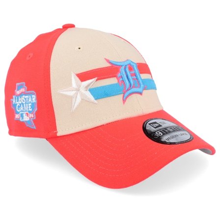 New Era - MLB Arancia flexfit Cappellino - Detroit Tigers MLB 24 All Star Game 39THIRTY Beige/Orange Flexfit @ Hatstore