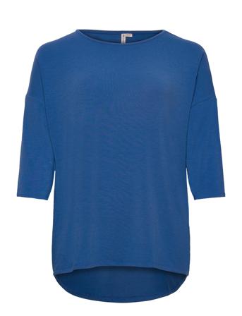 Carlamour 3/4 Top T-shirts & Tops Long-sleeved Blå ONLY Carmakoma*Betinget Tilbud