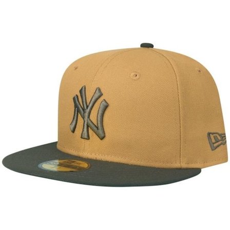 Fitted lippalakki 59FIFTY - NEW ERA - New York Yankees - Panama Tan - 100% Polyester - Kaupunkilaismainen