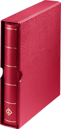 Leuchtturm PERFEKT-bindet DP med kassette - Rød