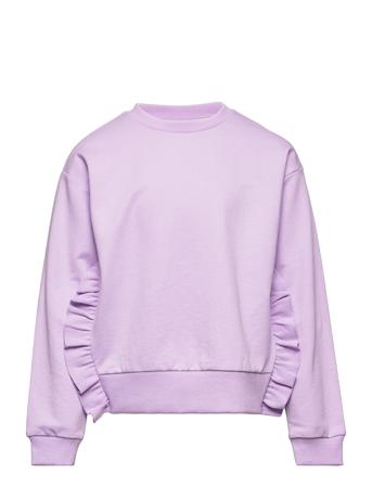 Lpchilli Flounce Sweat Shirt Bc Purple Little Pieces