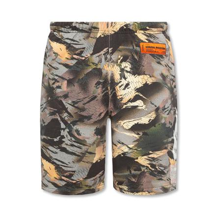 Heron Preston, Patterned shorts Grijs, Heren, Maat:M,Patches