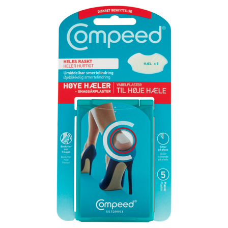 Compeed gnagsårplaster høy hæl 5 stk