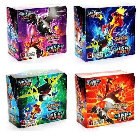 360 Kort Etterfyllingspakke Barn Tegneserie Søt Spillkort Papir Skinnende Skjebner Tilfeldig Boks Shining Fates Random Box
