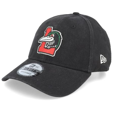 New Era - Svart adjustable Caps - Minor League Great Lake Loons Team Logo 9FORTY Black Adjustable @ Hatstore