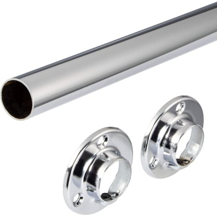 5 stk. Klesstang - Stangkompatible kleshengere og klær i skap