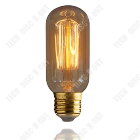 Ampull - TD - Edison Retro - 40W - 230V - Svart - Glödlampa