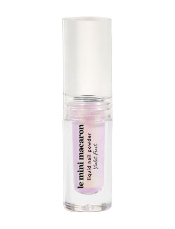 Le Mini Macaron Liquid Nail Powder, Violet Frost - Nude - 2 ML