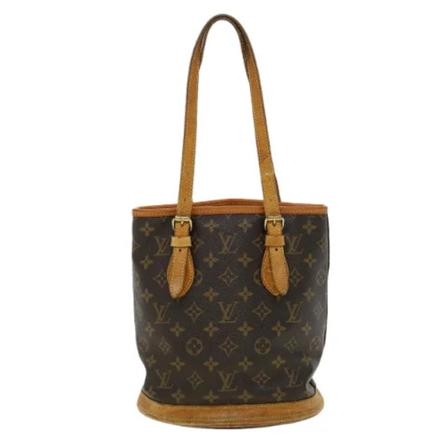 Louis Vuitton Vintage, Pre-owned Leather louis-vuitton-bags Bruin, Dames, Maat:ONE Size