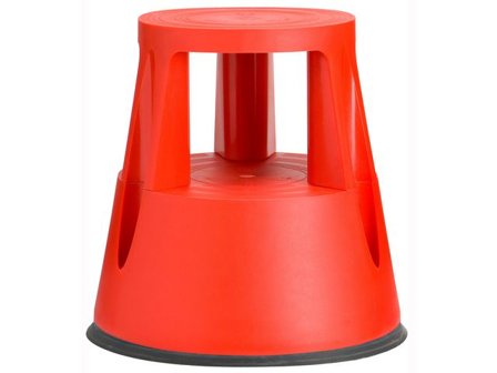 Twinco Stegpall Twin Lift röd - Lyreco - Kontorsmöbler och inredning - Stegar och pallar - Stegpallar