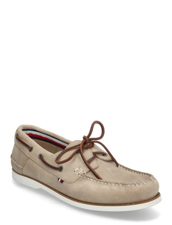 Tommy Hilfiger Th Boat Shoe Core Suede - Beige - 41