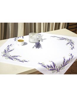 Stickpackung Mitteldecke Lavendel - Luca-S