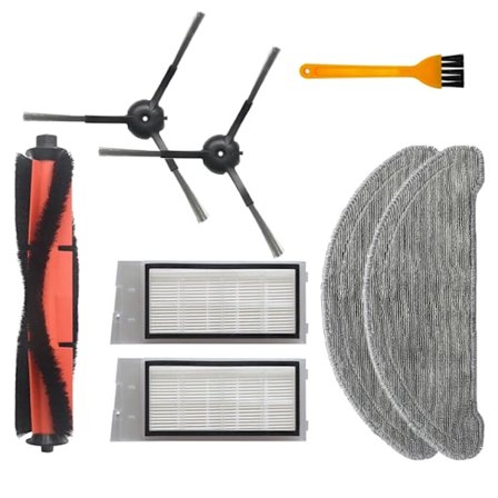 Reservedele til Roidmi Eve Plus SDJ01RM robotstøvsuger, moppeklud, Hepa-filter, hovedbørste, sidebørste, støvpose tilbehør