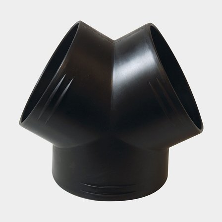 Trójnik Y Webasto, Ø90 / 90 / 90 mm, tworzywo sztuczne, czarny, pasuje do AIR Top Evo 40/55 - Jachtowa