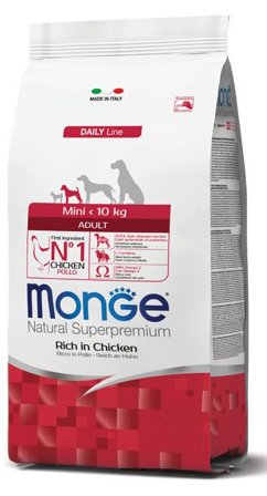 Monge Natural Superpremium Mini Senior Ricco In Pollo Cibo Secco