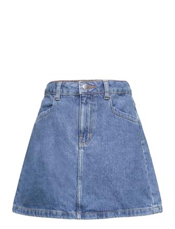 Short Denim Skirt Dresses & Skirts Skirts Denim Skirts Blå Mango*Betinget Tilbud