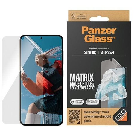 PanzerGlass Ultra-Wide Fit - D3O lasi ja applikaattori, Samsung Galaxy S24