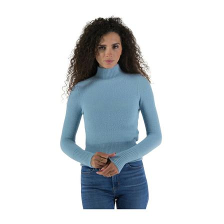 Guess, Turtlenecks Blauw, Dames, Maat:S