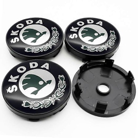 4kpl 56mm 60mm Auton Pyörän Keskikupin Vanteen Suojus Logotarrat Tarvikkeet Skoda Rapid Octavia Fabia Superb Kodiaq Kamiq