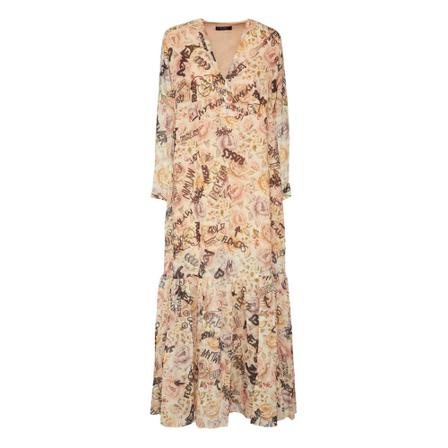 Twinset - Maxiklänningar - Beige - Dam - Storlek: 2xs, Dam, Storlek: 2XS