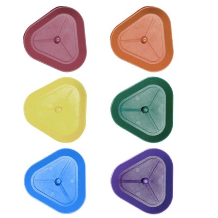 6 stk. spillekortholder stativ trekantet form poker rack plast spillekort holder organiserere for barn eller eldre farge 2[YATOY]