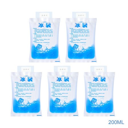 Förtjockad miljövänlig vatteninjektionsispåse, ispåse för konservering av skaldjur, kylning av bröstmjölk