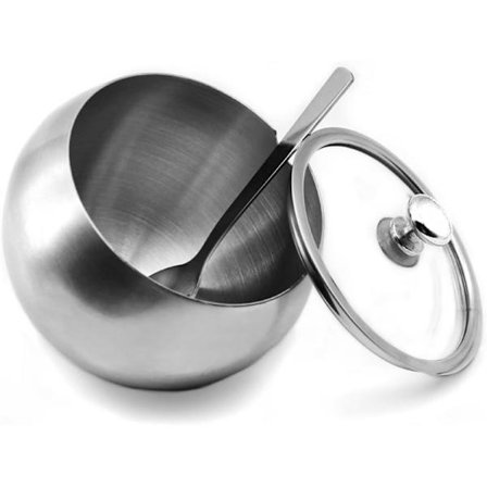 Leveres med glasslokk med skråkant og sukkerøse, egnet for hjem, kjøkken, hotell og kafé