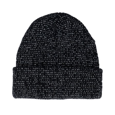 Beechfield - Nero cuff Beanie - Reflective Black Cuff Blank Beanie @ Hatstore