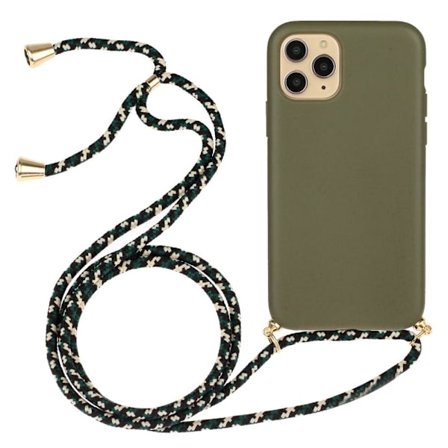 SKALO iPhone 15 Pro Max Mobilhalsband Skal - Grön