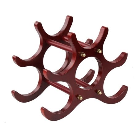 Vinställ i massivt trä för 6 flaskor vin