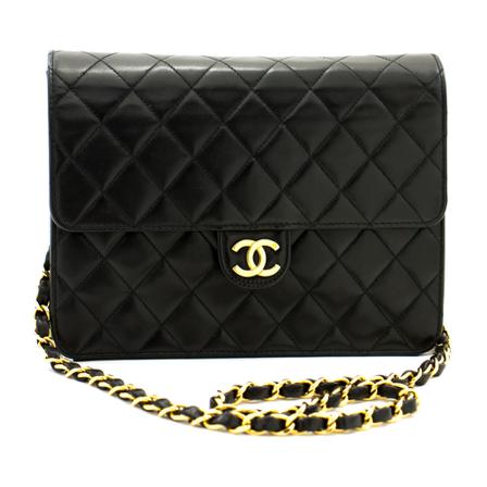 Chanel Vintage, Pre-owned Timeless Bag Zwart, Dames, Maat:ONE Size,leer