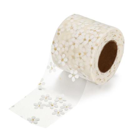 6cm 25yards Ribbon Roll Diy Craft Beige